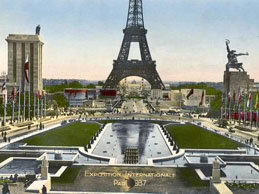 Germany, USSR pavilions, 1937 exhibition, from Palais de Chaillot
