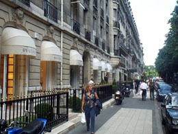 Avenue Montaigne in Paris
