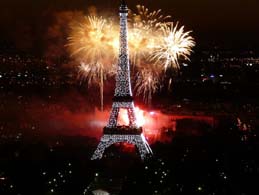 Eiffel Tower fireworks