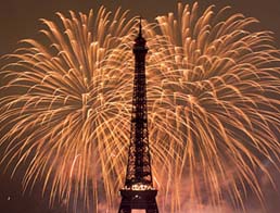 Eiffel Tower fireworks