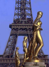 Eiffel Tower information: Eiffel Tower from Palais de Chaillot