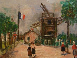 Moulin de la Galette in Montmartre by Maurice Utrillo