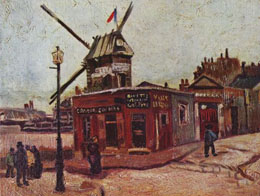 Moulin de la Galette in Montmartre by Vincent Van Gogh
