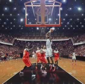 Basketball in Adidas Arena