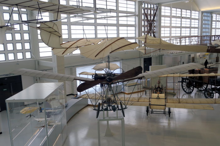 La Demoiselle by Santos-Dumont is in Paris Air and Space Museum