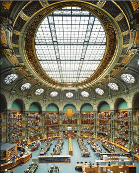Salle Ovale is in BNF Richelieu