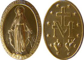 The medal of our Lady of Miraculous Medal