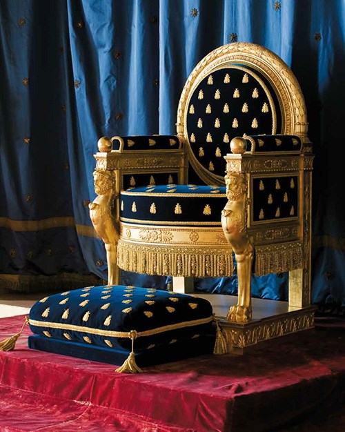 Napoléon's throne in Fontainebleau