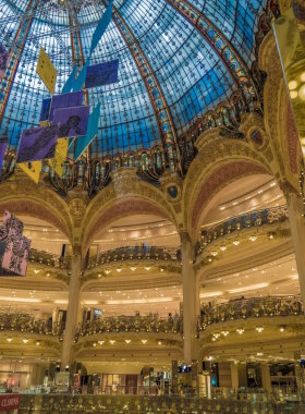 Galeries Lafayette cupola is famous