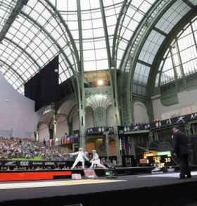 Grand Palais will hosted the fencing competitions of the Olympics