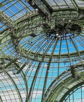The glass roof of Grand Palais is spectacular