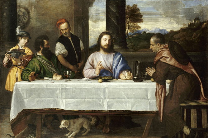 Louvre Museum Italian masterpieces: The pilgrims at Emmaüs by Titian