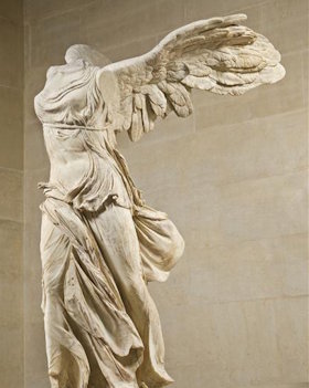 The Victory of Samothrace is in Louvre Museum