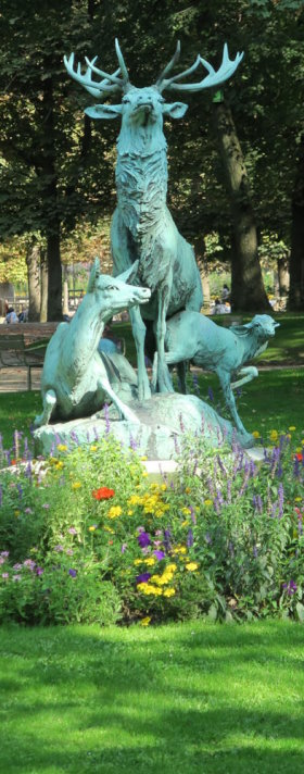 Luxembourg Gardens has beautiful statues