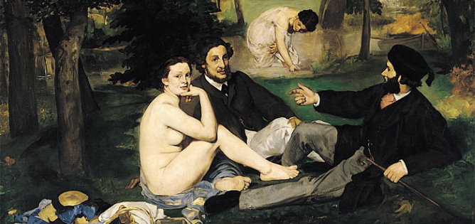 Orsay Museum Luncheon on the grass by Manet