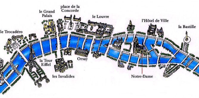 tourist map Paris