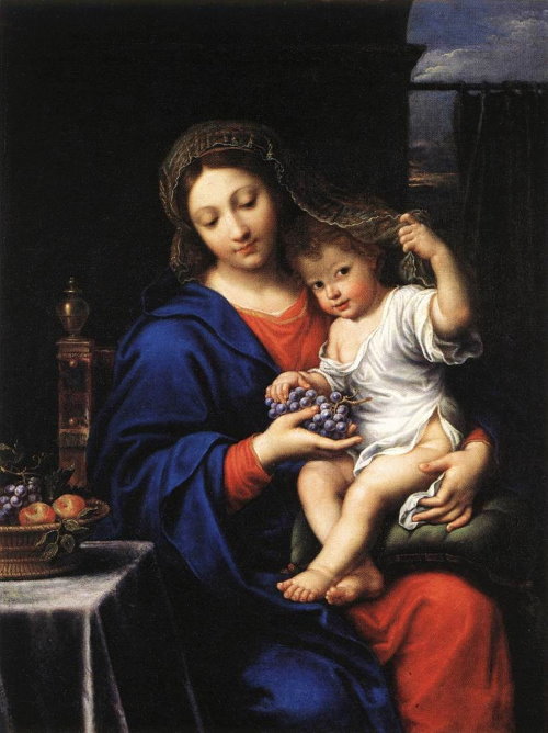 Virgin of the grapes - Mignard - Louvre Museum