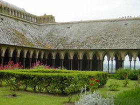 The cloister of Mont Saint-Michel