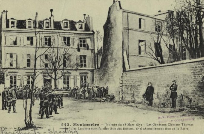 The shooting of generals by the Commune