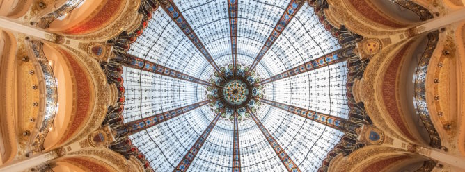 The cupola of Galeries Lafayette is one of its top attractions