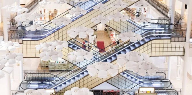Le Bon Marché department store stages spectacular exhibitions in its atrium