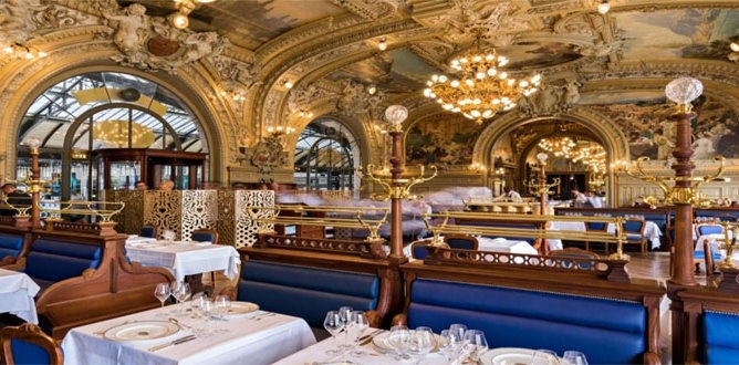 Le Train Bleu is a spectacular Art Nouveau restaurant in Paris