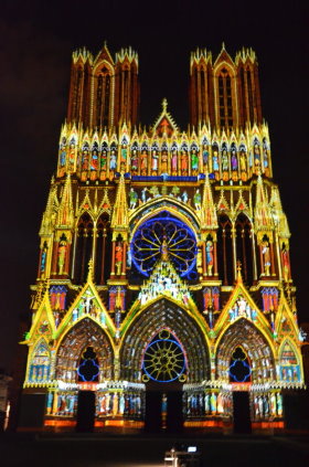 Reims Cathedral lightsshow