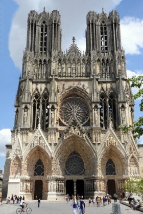 Reims Cathedral is a famous place in France