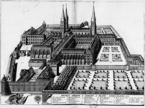 Saint-Germain-des-Prés Abbey in 1687