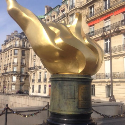 The flame of liberty in Paris