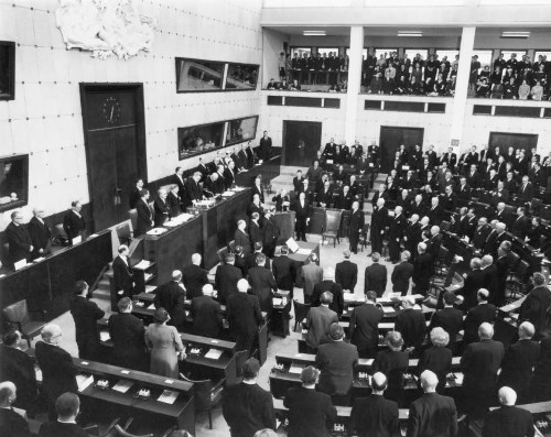 Universal Declaration of Human Rights in Palais de Chaillot