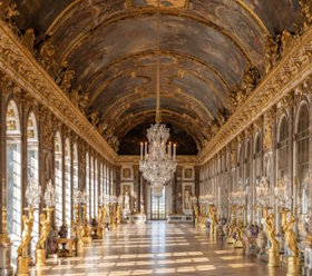 The Hall of Mirrors in Palace of Versailles