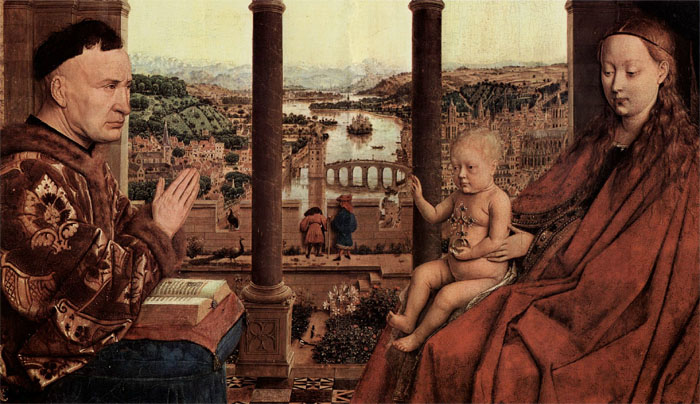Jan Van Eyck - The Madonna of Chancellor Rolin